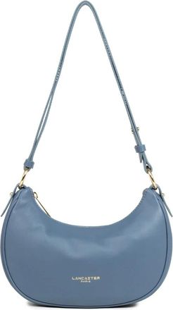 Lancaster Zipped Crossbody S Donna Aria - Dames - Schoudertassen - Blauw - ONE Size - Leer - Tassen