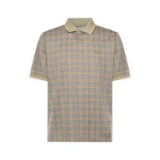 Burberry Polo Shirts, male, Beige, Size: XL Pelham Check Polo