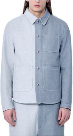 Thom Browne Utility Denim Curved Hem Jacket