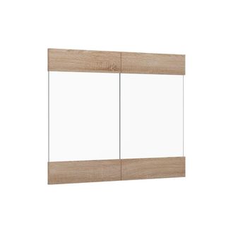 Vicco Frontale Cucina R-line, Sonoma, 79.2 X 59 Cm Frontale Del Mobile Per Pensile Con Vetro, Vicco