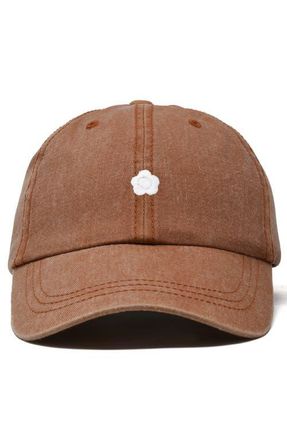 Dalix Lil Flower Dad Cap in Washed Orange at Nordstrom