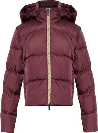 Burberry Langdale Jacket - Dames - Winterjassen - Paars - XS - Leer - Jassen