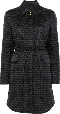 Moncler Cappotto Raissac trapuntato - Nero