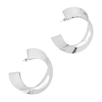 Patrizia Pepe Oorbellen met sensuele vorm - Dames - Oorbellen - Grijs - ONE Size - Accessoires