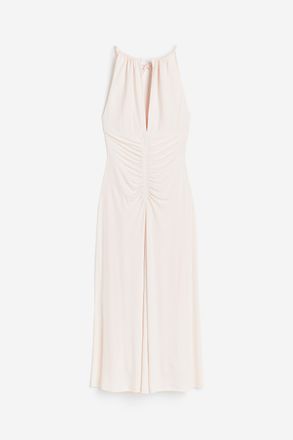H&M Drapiertes Jerseykleid - Helles Puderrosa