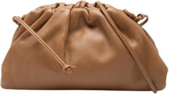 Bottega Veneta Pre-owned The Pouch - Dames - Pre-owned - Bruin - Maat: ONE Size Leer
