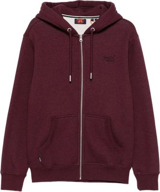 Superdry zip-up hoodie - men - Cotton/Polyester - S - Red