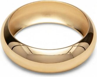 Pompeii3 Heavy Weight Thick 1 18k Yellow Gold Plated Bangle