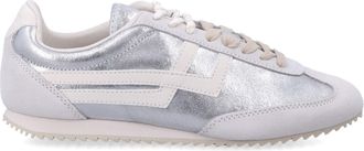 Keds Racer 77 Metallic Silver Low-Top Sneakers