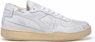Diadora Basket Row Cut - Heren - Sneakers - Grijs - 47 EU - Leer - Schoenen