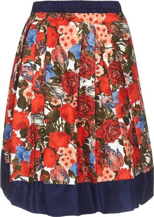 Marni Floral Print Cady Balloon Skirt