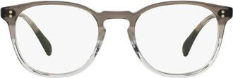 Oliver Peoples Finley Esquire 49mm Small Square Optical Glasses in Grey at Nordstrom