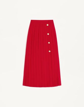 Valentino Gonna Midi In Georgette Donna PARIS 36