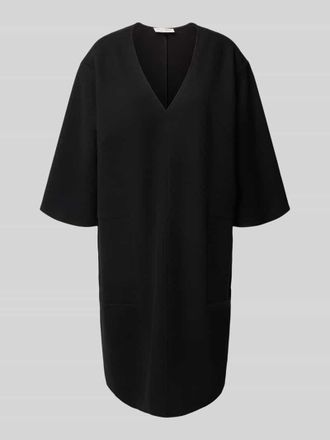 Christian Berg Knielanges Kleid mit überschnittenen Schultern in Black, Größe 34