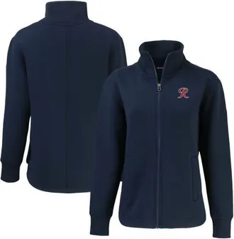 Cutter & Buck Womens Cutter & Buck Navy Tacoma Rainiers Roam Eco Recycled Full-Zip Jacket at Nordstrom, Size Xxx-Large