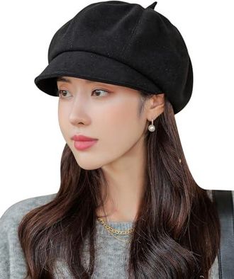 Béret Classique Pour Femme - Taille Unique 56-58cm - Laine Douce, Style Vintage Parisien