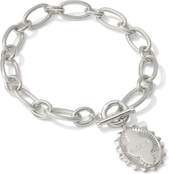 Kendra Scott Womens Mama Link And Chain Bracelet In Silver