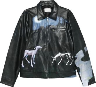 Coperni Giacca con stampa grafica - Nero