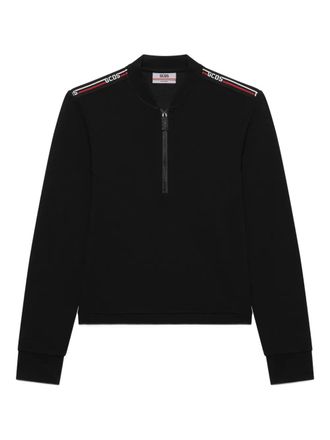 GCDS Maglione con zip al colletto - Nero
