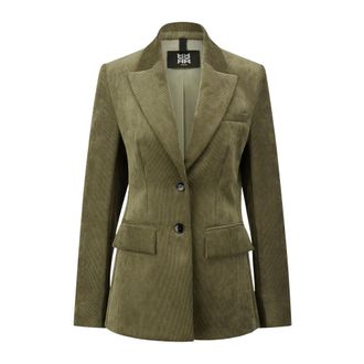 Riani Blazer de Pana Fina - Jackets - Mujer - Verde - 2XL