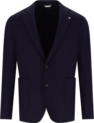 Manuel Ritz GIACCA MONOPETTO BLU MANUEL RITZ