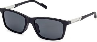 Adidas Sport SP0052 Polarized 02A Mens Sunglasses Black Size 56
