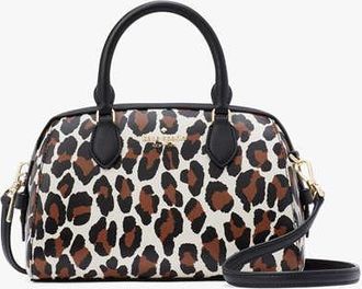 Kate Spade New York Madison Spotted Leopard Small Duffle Crossbody