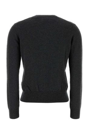 Isabel Marant Womens Charcoal Cotton Blend Lanta Sweater Anthracite-Black Maglieria Anthracite/black