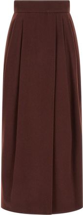 Max Mara Maroon Zattera Skirt
