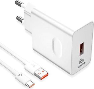 OEM Caricabatterie Rapido Supercharge Da 66 W Per Honor 200 Lite, 90 Lite, Magic6 E Lite Caricabatterie Supercharge Da 66 W Con Cavo Usb-c Da 1 M E 6 A Pe