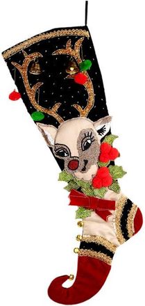 Mark Roberts Fancy Deer Stocking in Beige at Nordstrom