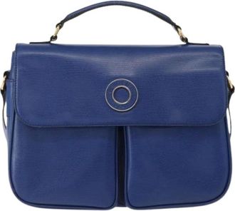 Celine Pre-owned Vintage Handtas - Dames - Vintage Handtas - Blauw - ONE Size - Leer - Vintage