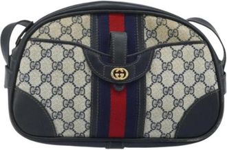 Gucci Pre-owned Vintage Cross Body Bag - Dames - Vintage Schoudertas - Beige - ONE Size - Leer - Vintage