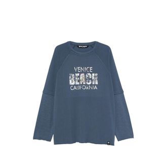 Palm Angels Slogan-print Raglan-sleeve T-shirt