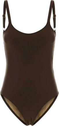 Ami Dames, Badkleding, Bruin, Maat: L Polyamide