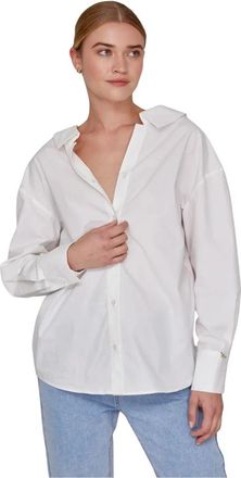 Jovonna London Chantilly Shirt - Dames - Overhemden - Wit - M - Katoen - Overhemden