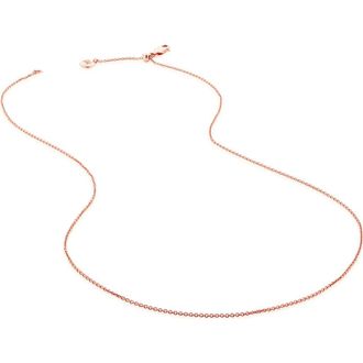 Monica Vinader Chain Link Necklace in Rose Gold at Nordstrom
