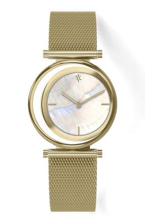Vanna Eclipse Watch in White Pearl-Gold at Nordstrom