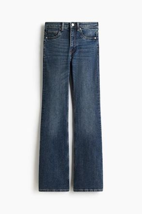 H&M Flared High Jeans in Denim Blue at Nordstrom, Size 10