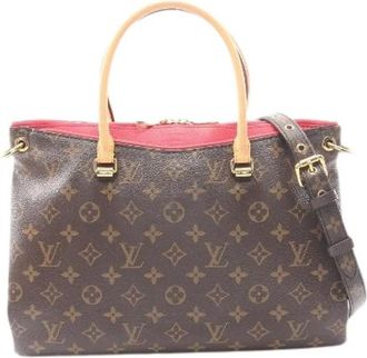 Louis Vuitton Pre-owned Pallas Monogram 2way Handbag - Dames - Vintage Shopper - Bruin - ONE Size - Leer - Vintage