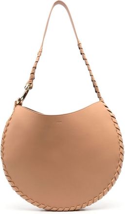 Chloé Moon leather shoulder bag - women - Calf Leather - One Size - Neutrals