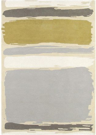 Sanderson Designer Teppich Abstract Linden/Silver - handgetuftet, aus 100% reiner Schurwolle