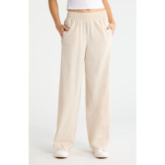Zella Transit Wide Leg Pants in Grey Moonbeam at Nordstrom, Size Xx-Large