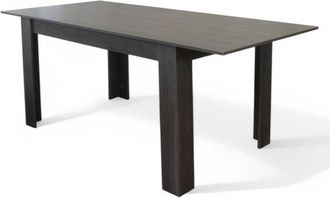 No Brand No Brand - Tavolo allungabile in melamina Antracite 90x140/190xH78 cm Temme