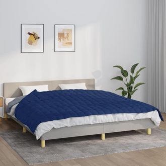 vidaXL Manta Con Peso Tela Azul 155x220 Cm 7 Kg Vidaxl