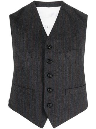 Maison Margiela Gilet gessato - Grigio
