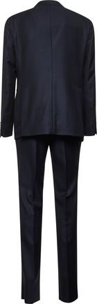 Tagliatore Mens Suit Vesuvio Blue Virgin Wool Suits