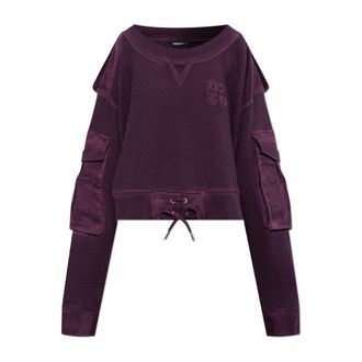 Dsquared2 Sudadera Oversize - Sweatshirts & Hoodies - Mujer - P&uacute;rpura - 2XS