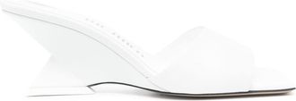 The Attico 60mm Cheope sandals - women - Lamb Skin/Goat Skin/Leather - 41 - White