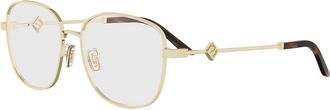 Fendi FF Diamanten Optisch Montuur - unisex - Brillen - Geel - 56 MM - Accessoires